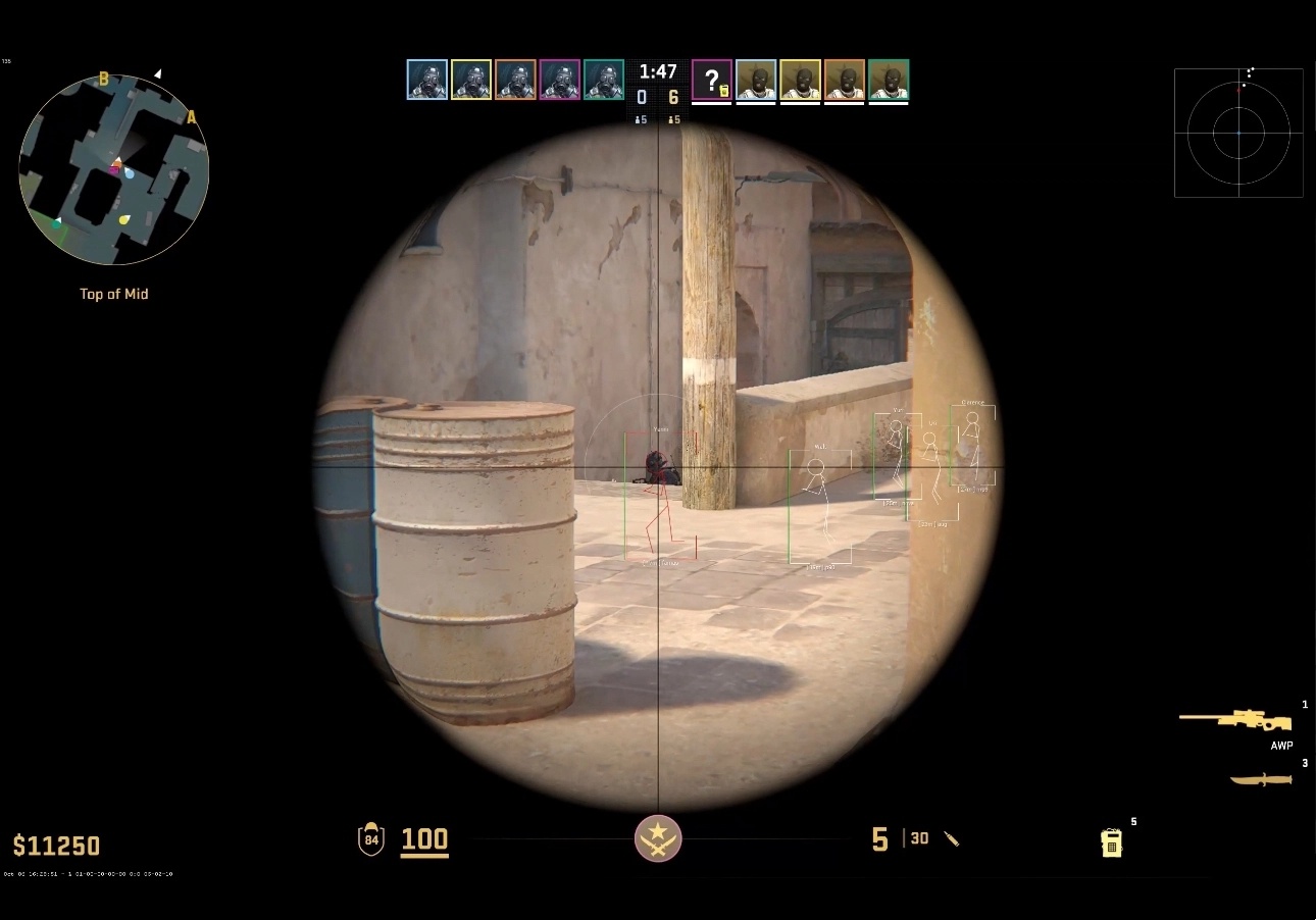 CS2·外部隔墙锁+方框透视免费辅助