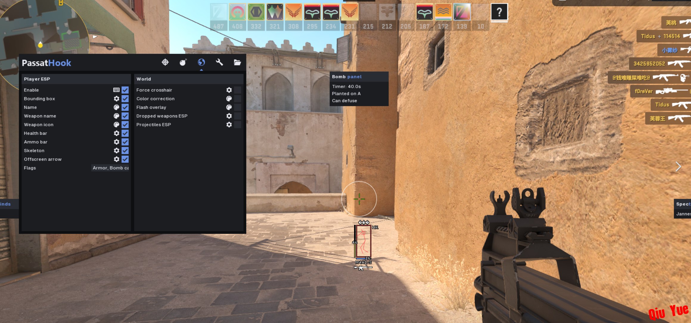CS2 PassatHookV2多功能辅助_6.11