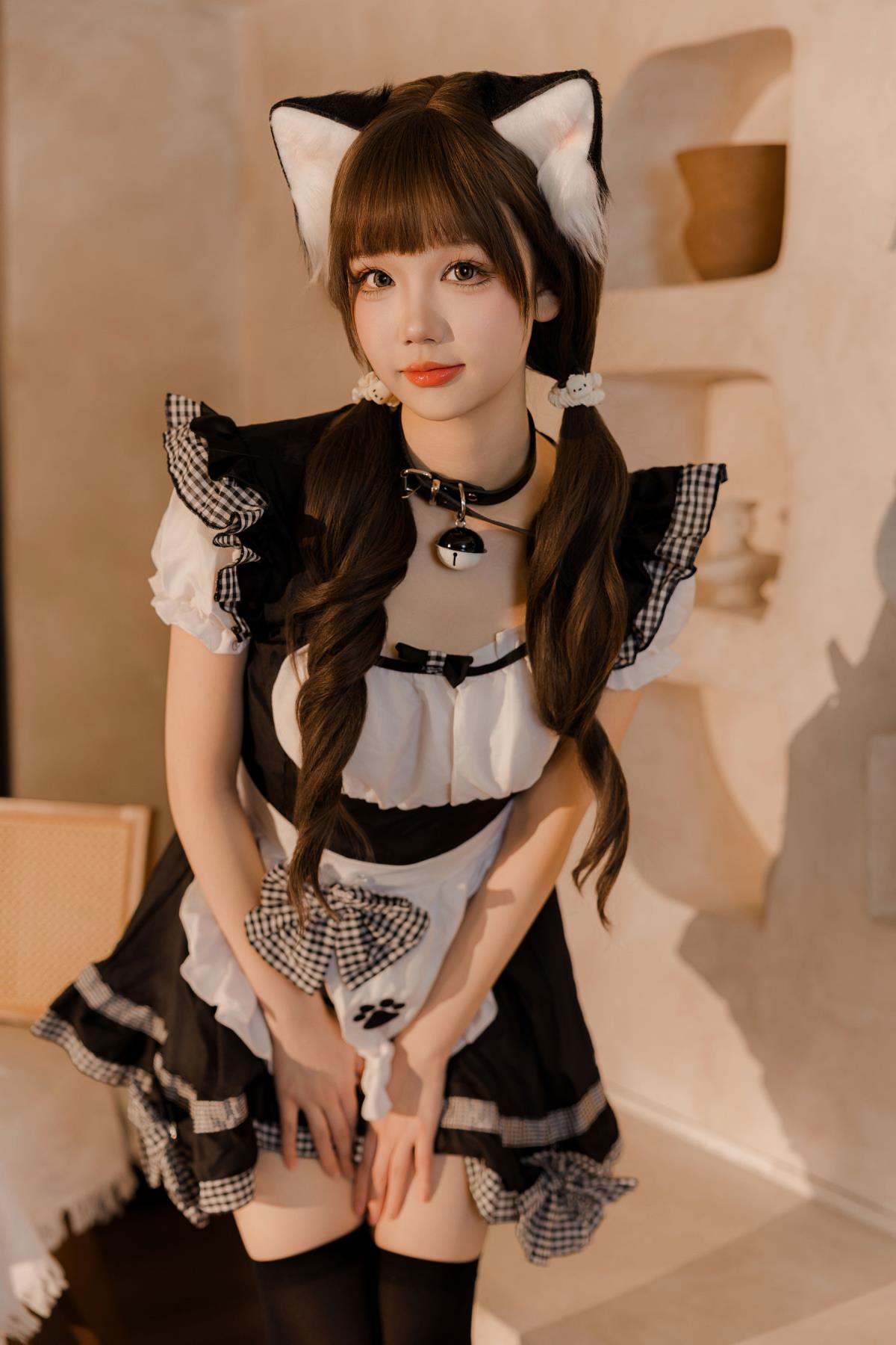 二次元妹子 动漫博主 雪晴Astra - 猫猫妹抖 厚黑女仆 福利COS 写真