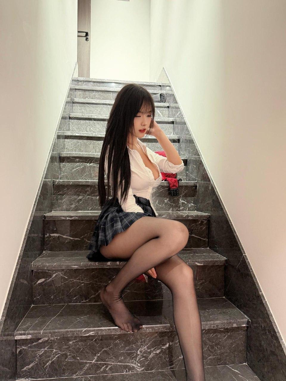#微密圈 抖音2.6W粉 #琳铛岛 格纹百褶短裙【11P】（8）